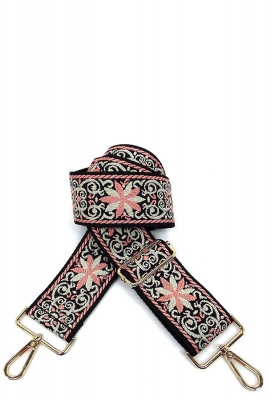 Wide Aztec Tribal Pattern Guitar Strap SS050F PINK